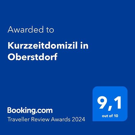 Kurzzeitdomizil In Oberstdorf Daire Dış mekan fotoğraf